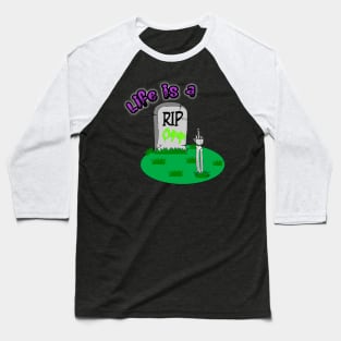 Creepy Funny Skeleton Zombie Baseball T-Shirt